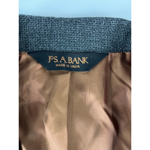 JOS A BANK Men Charcoal Herringbone Wool Blend Suit Blazer Jacket 36R - Picture 3 of 9